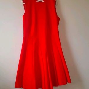 Red valentino  red pleated dress 😍 size 44